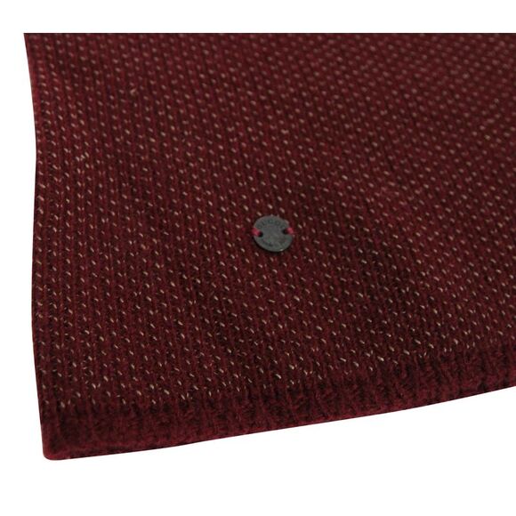 Gucci Unisex Burgundy Wool Cashmere Cotton Large Knit Beanie Hat With Logo - Picture 4 of 6